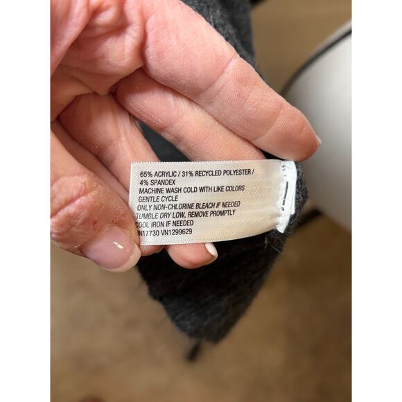 Knox Rose Dark Gray Open Front Cardigan Sweater Size Small 4-8 - Picture 4 of 5